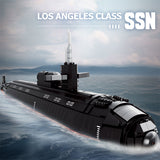 Mocsage 1/125 UCC Los Angeles-class Military Nuclear Submarine Model Building Blocks
