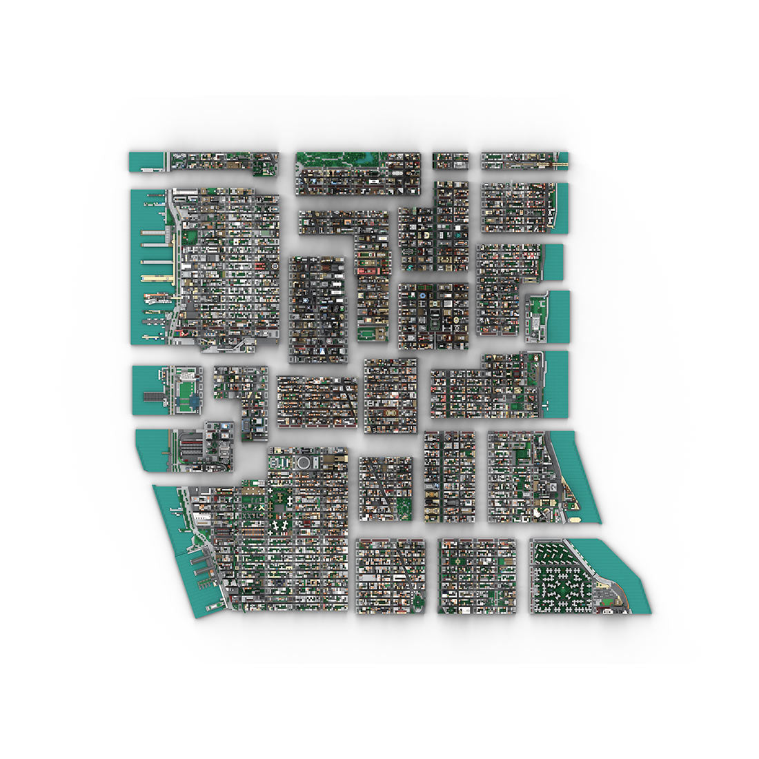 MOC-243095 Midtown Manhattan - New York City Building Blocks