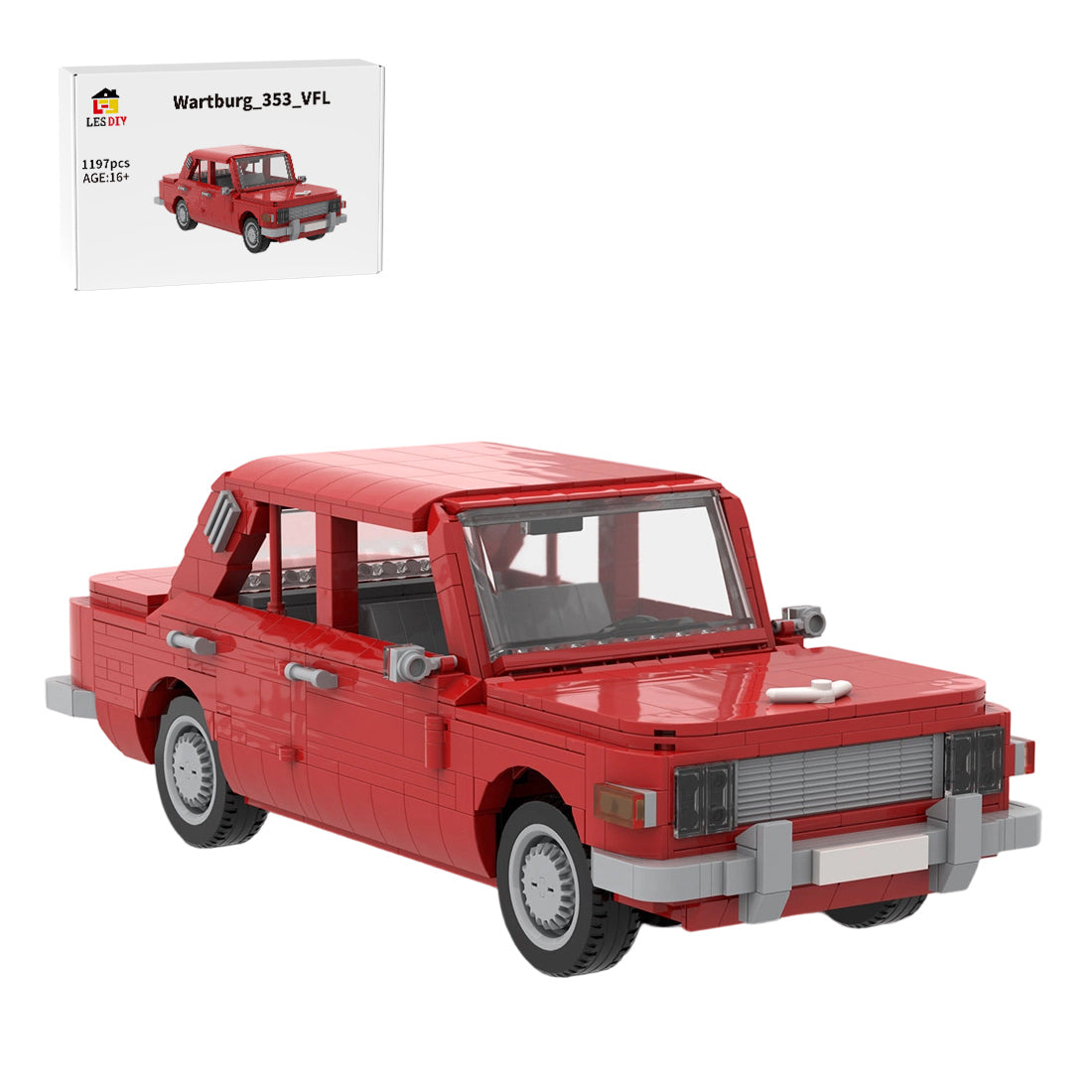 MOC-88319 Wartburg 353 Limousine 1985-1988 Building Blocks