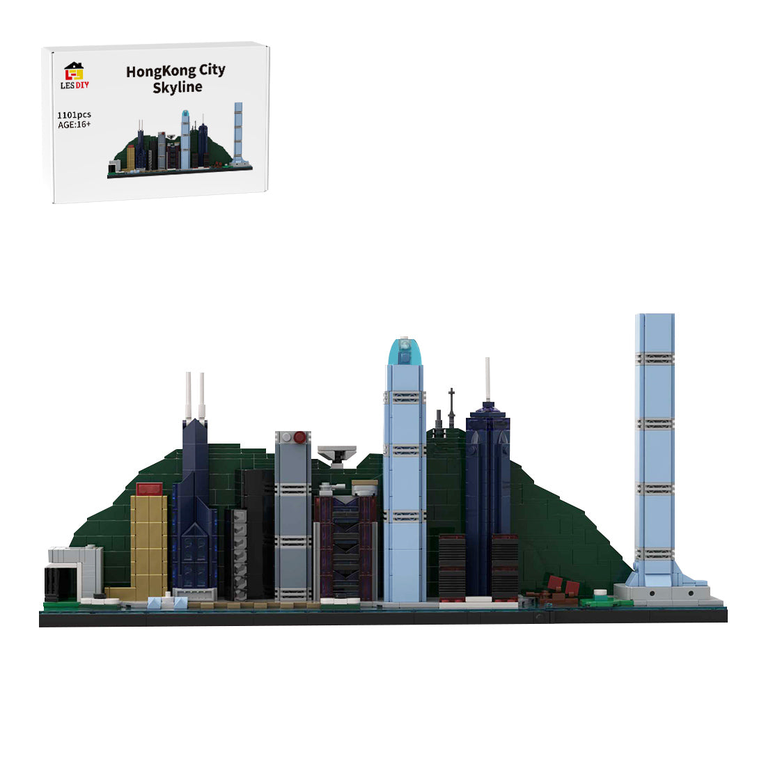 Street Scene MOC HongKong City Skyline Building Blocks