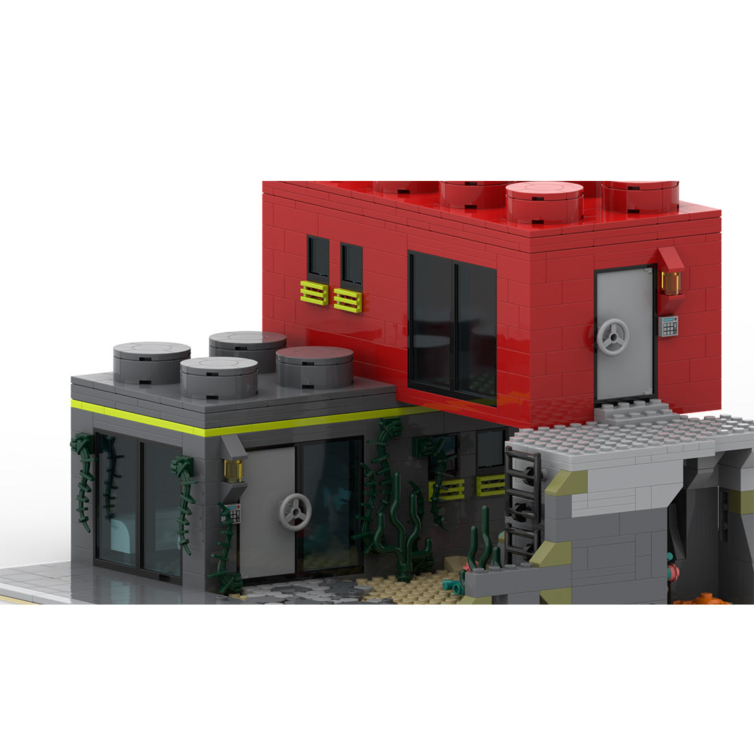 MOC-248880 Atlantis-Inspired City House Building Blocks