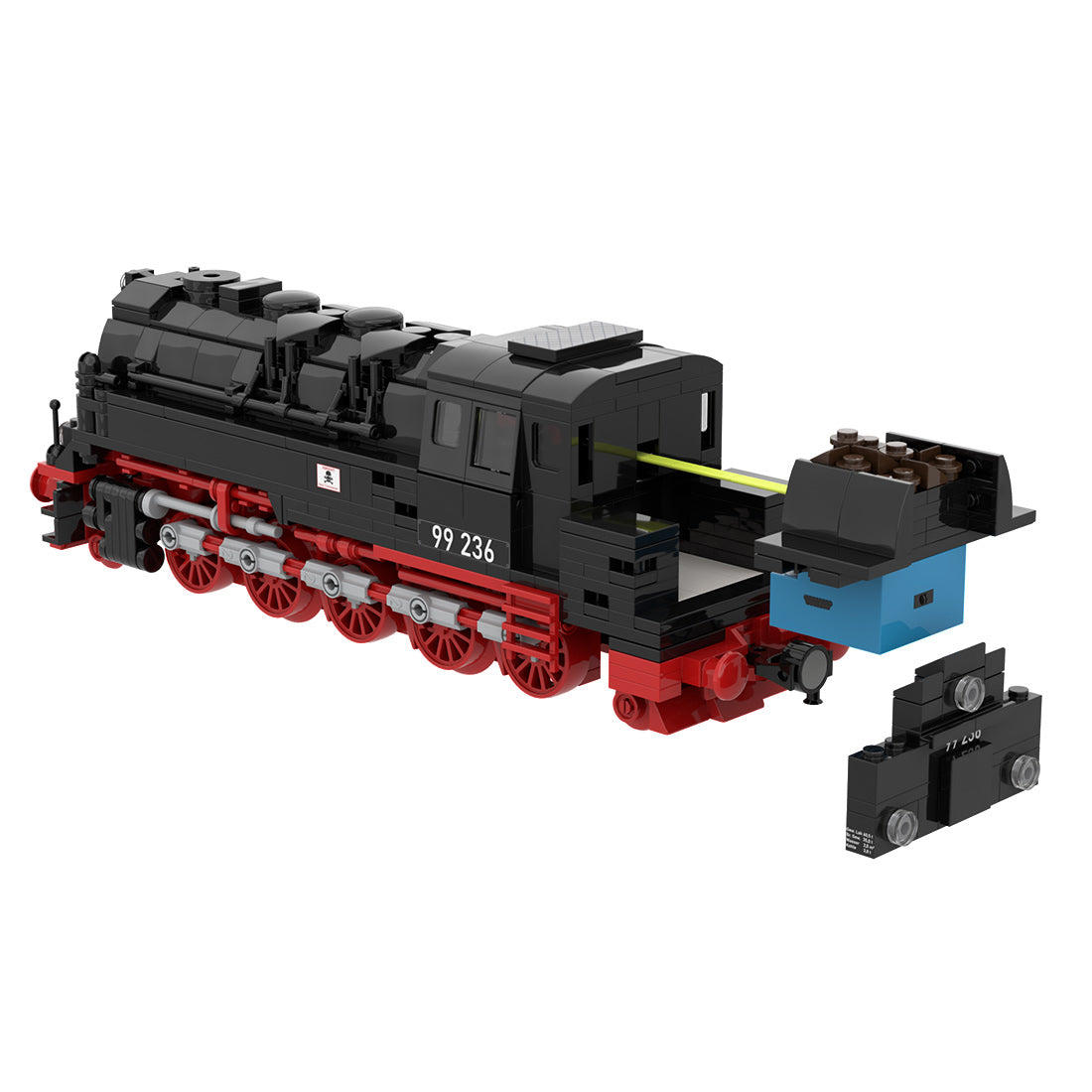 MOC-167419 BR 99.23 HSB Vintage Steam Locomotive Building Blocks