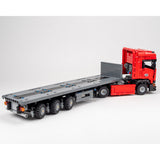 MOC-252296 European Cab-Over Heavy Truck & Self-Steering 3-Axle Trailer Building Blocks