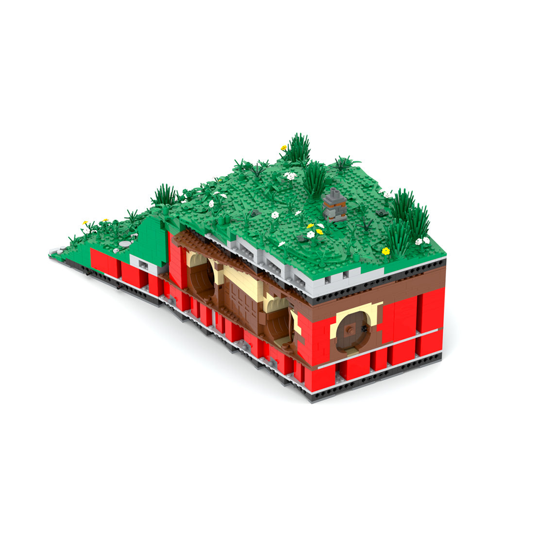 Medieval Cavern Dwelling Modular Section 4 Living Room Building Blocks