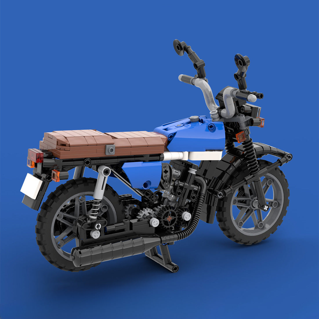 MOC-134654 Honda CG 125 Special Edition 1:7 Scale Vintage Motorcycle Building Blocks