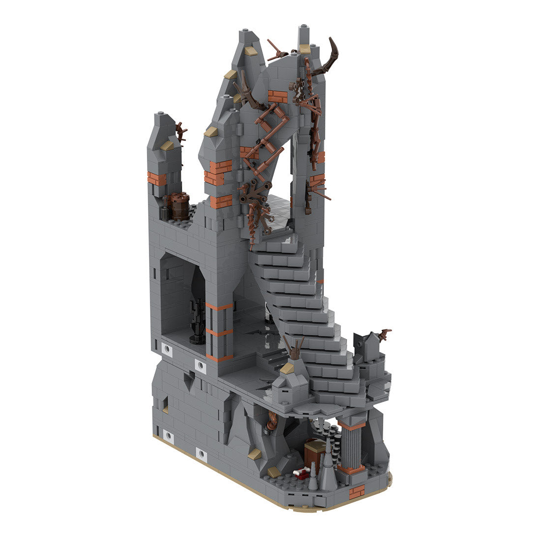 MOC-233504 Medieval Dark Magic Mountain Building Blocks