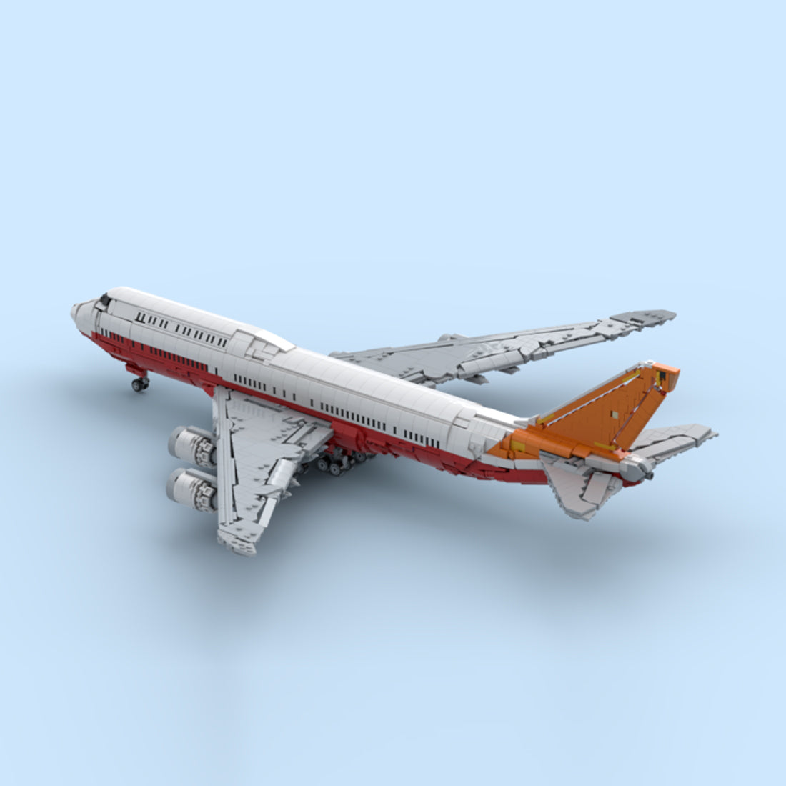 747-8I Factory Livery Airliner Building Blocks