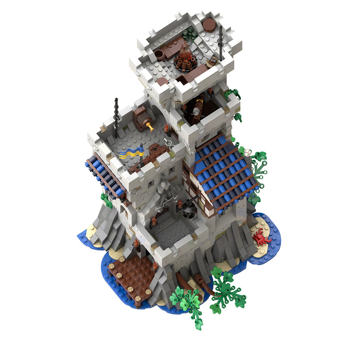 MOC-269330 Black Falcon's Outpost Castle Building Blocks