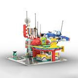 Space Helmet Roadside Diner Building Blocks