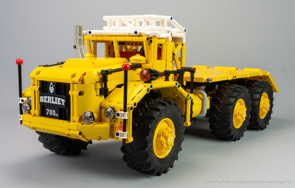 MOC-74555 Berliet T100 6x6 Heavy-Duty Transport Truck Building Blocks