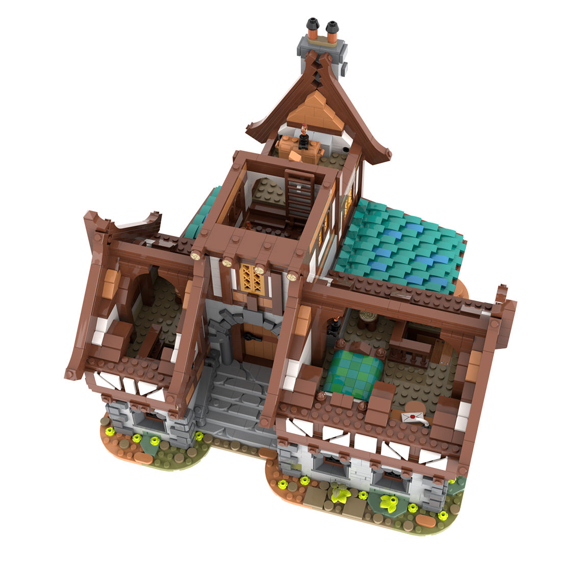 MOC-235629 Drunken Dragon Medieval Tavern Building Blocks
