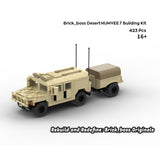 Desert HUMVEE 7 Modern Military Vehicle Building Blocks