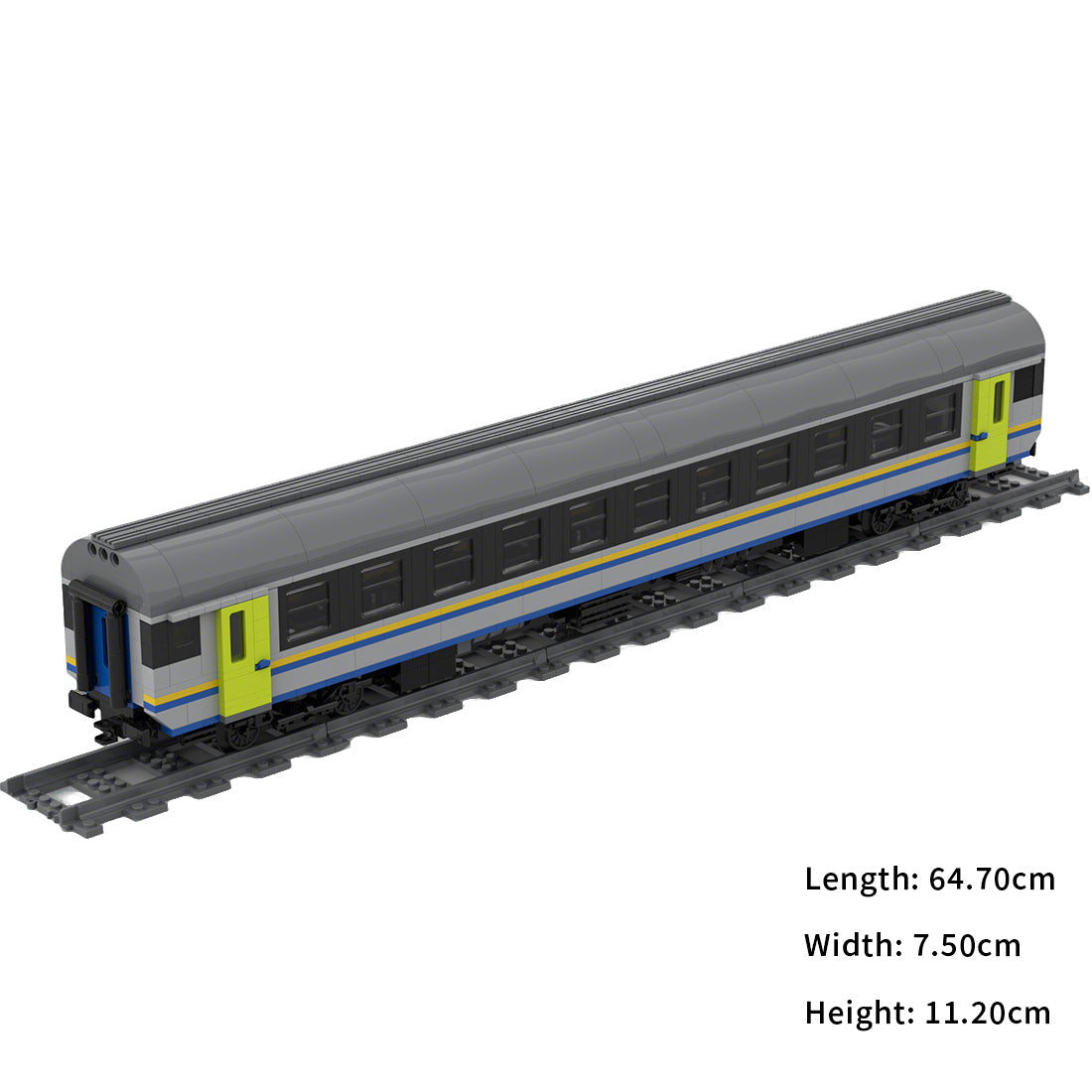 Italy MDVE Carriage DPR Train Building Blocks