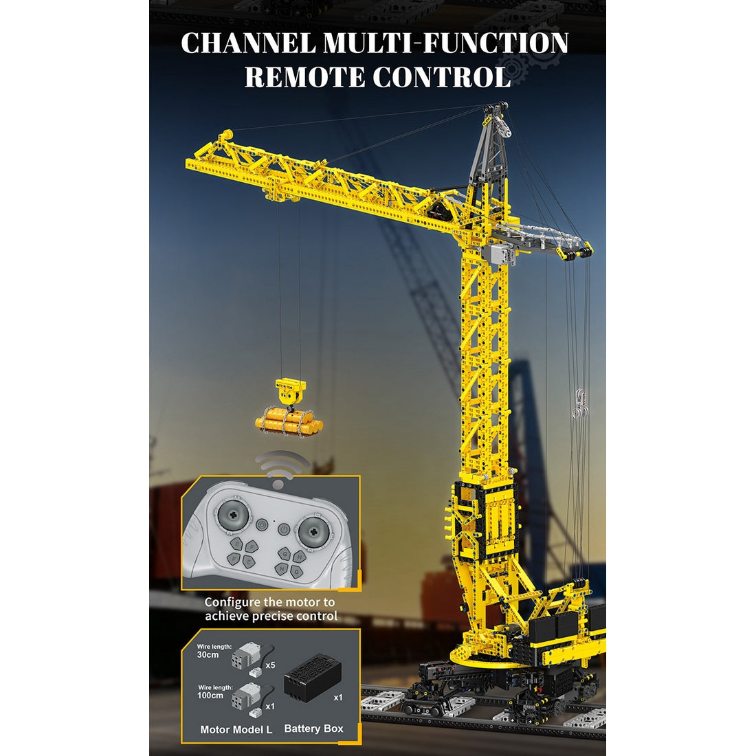 RC Electric Tower Crane Building Blocks