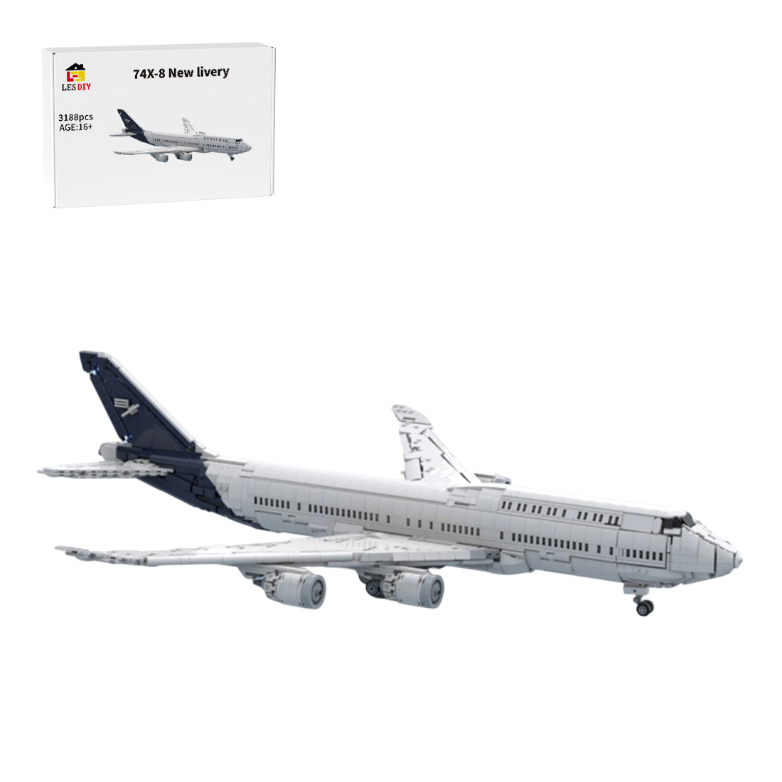 747-8I New Lufthansa Livery Building Blocks