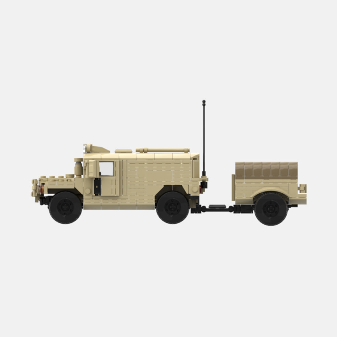 Desert HUMVEE 8 Modern Military Vehicle Building Blocks
