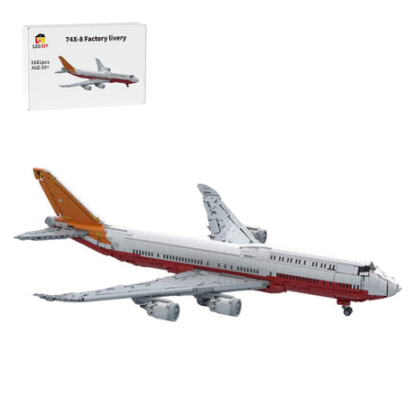 747-8I Factory Livery Airliner Building Blocks-LesDiy-Building Blocks-