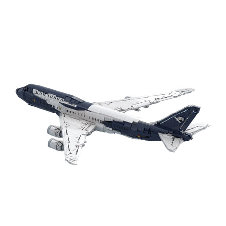 747-8I Lufthansa 100 Years Livery Airliner Building Blocks-LesDiy-Building Blocks-