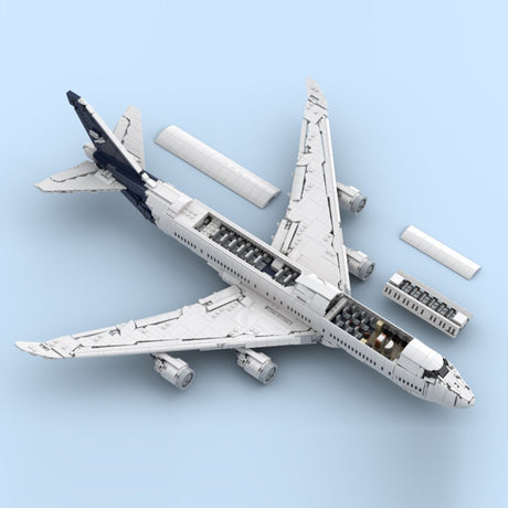 747-8I New Lufthansa Livery Building Blocks-LesDiy-Building Blocks-