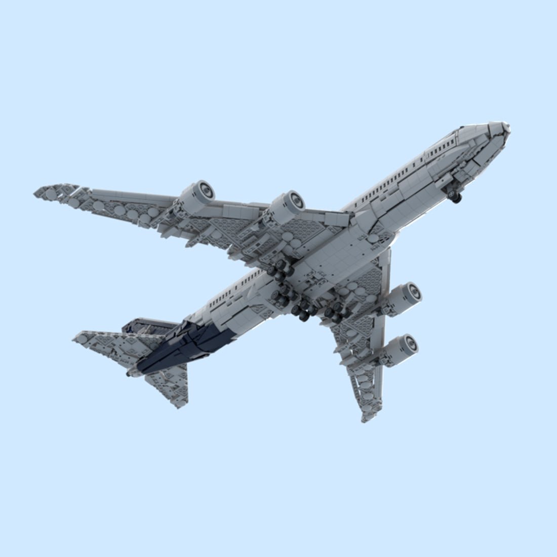 747-8I New Lufthansa Livery Building Blocks-LesDiy-Building Blocks-