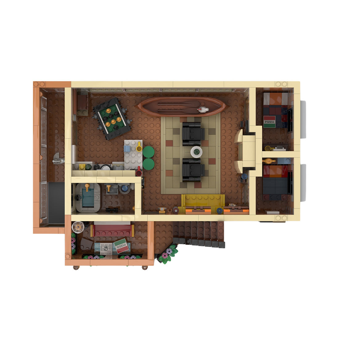 SitComplex Level 10 Friends Joey's Apartment Building Blocks