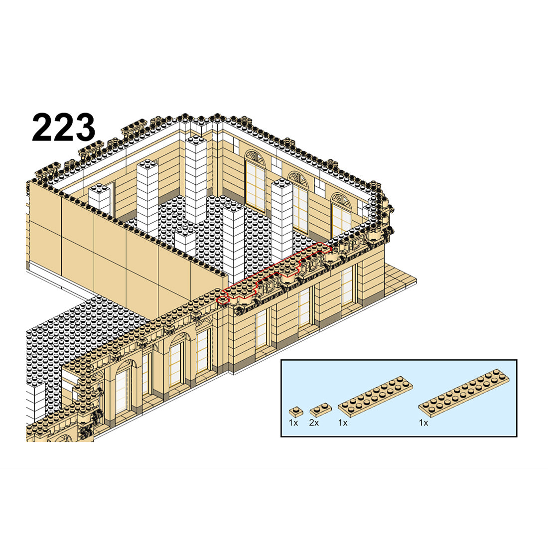 MOC-213987 Château de Versailles Part 4 Building Blocks