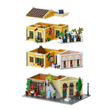 Mocsage Lighted Roman Corner Shop Street Scene Building Blocks