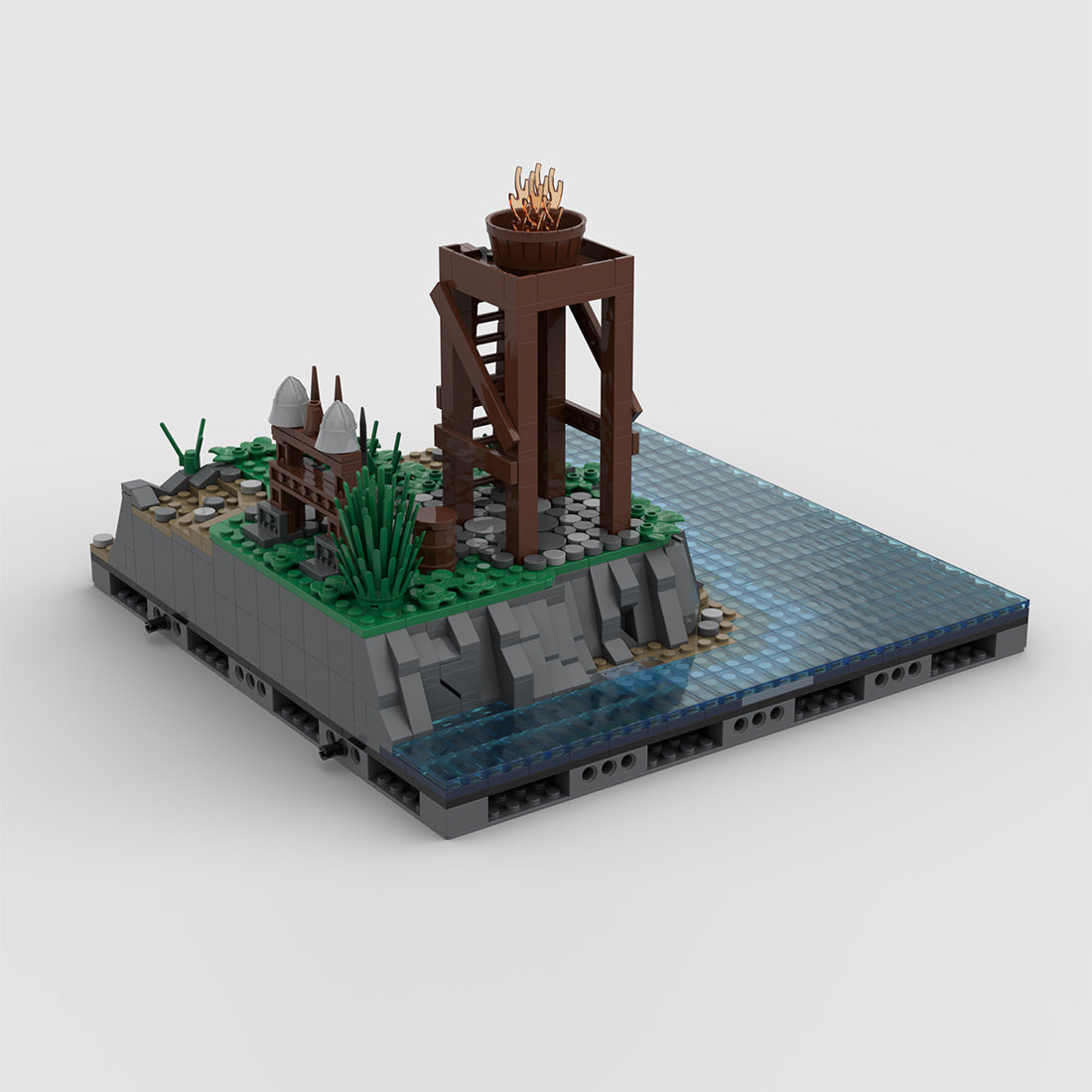 Medieval Watchtower Brick Kit, MA-001 Signalfire Building Blocks