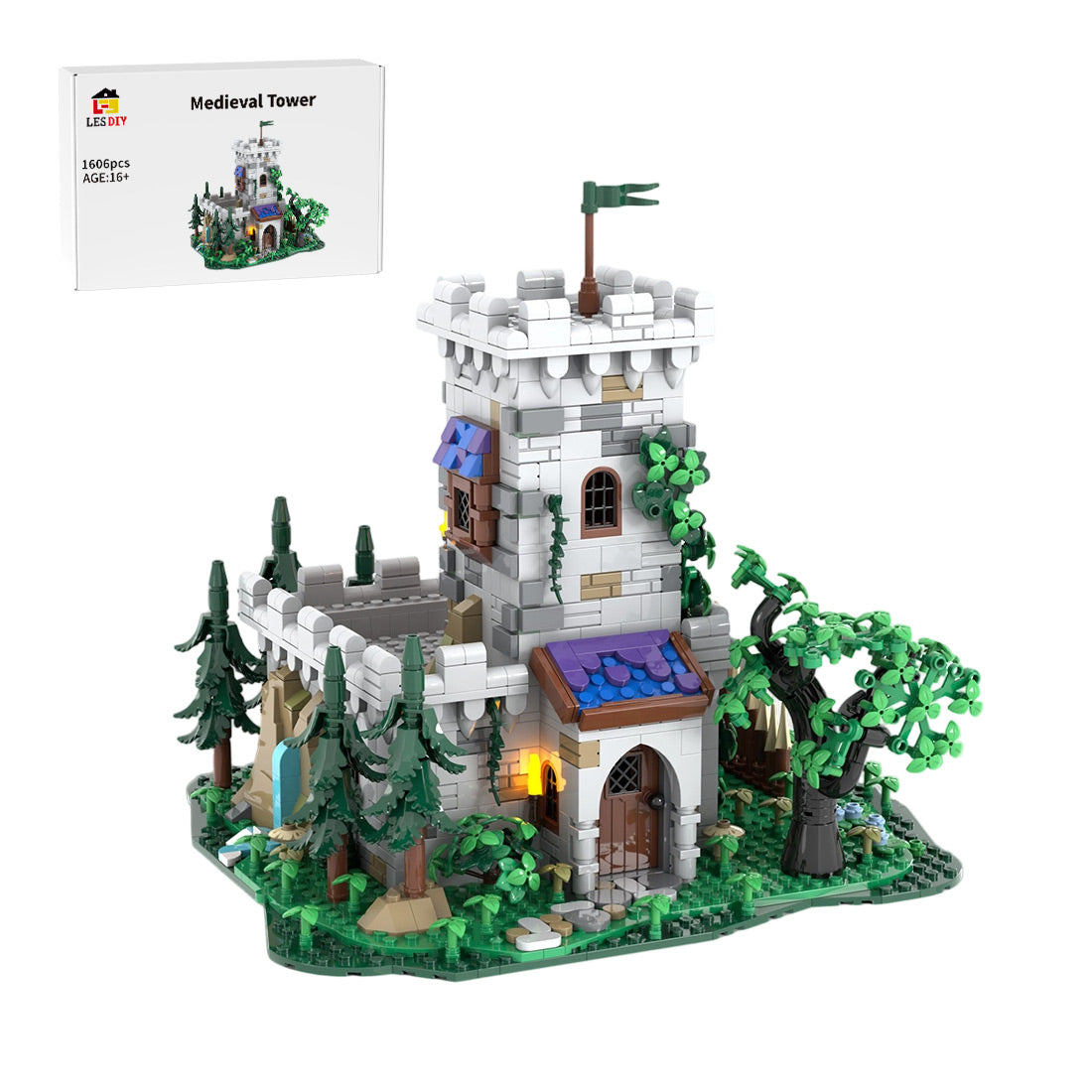 MOC-228153 Modular Medieval Outpost Tower Building Blocks