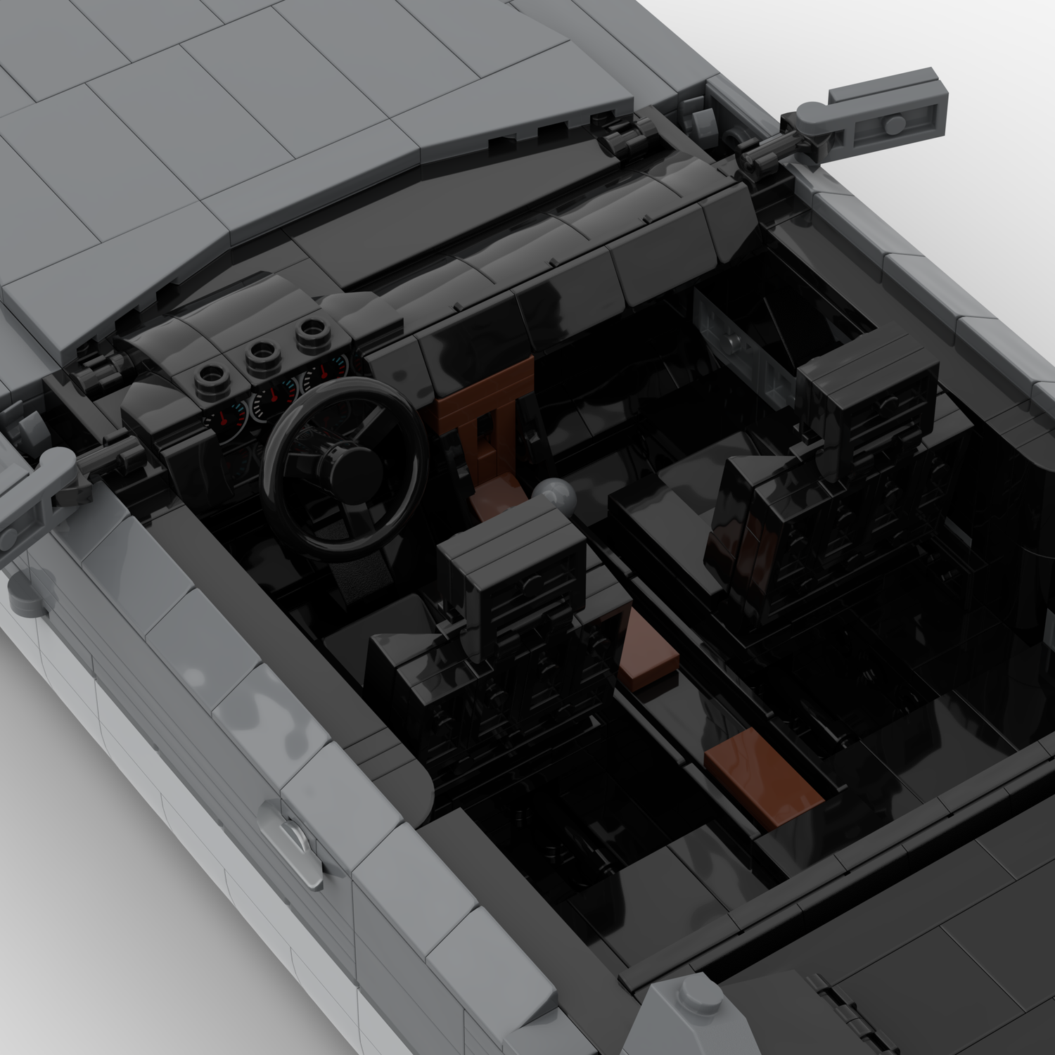 1980s German Grand Touring Coupe Building Blocks (Gobricks)