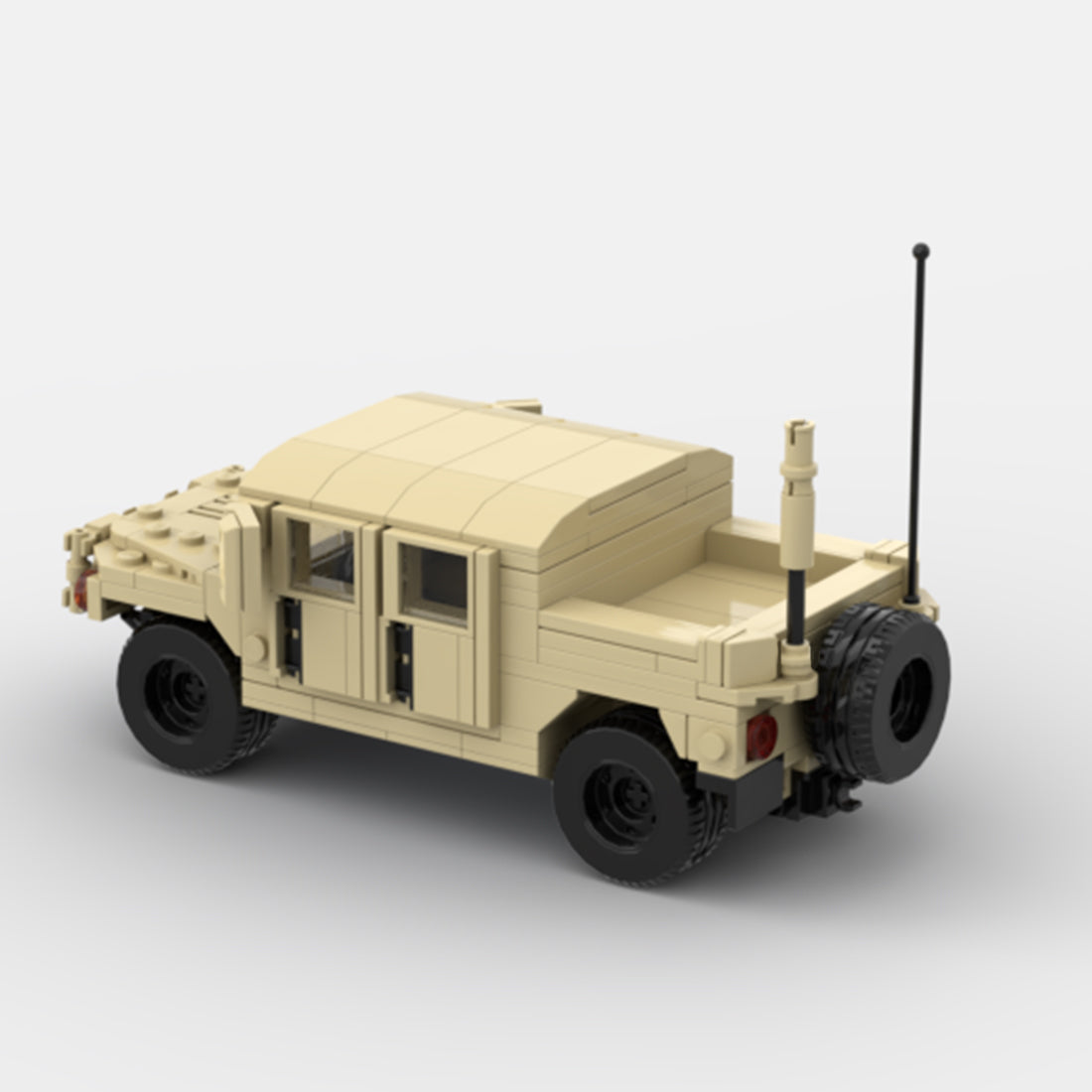 Desert HUMVEE 6 Modern Military Vehicle Building Blocks