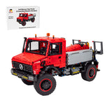 MOC-267088 Unimog Tow Truck 1:10 Scale 4x4 Heavy Tow Truck Building Blocks