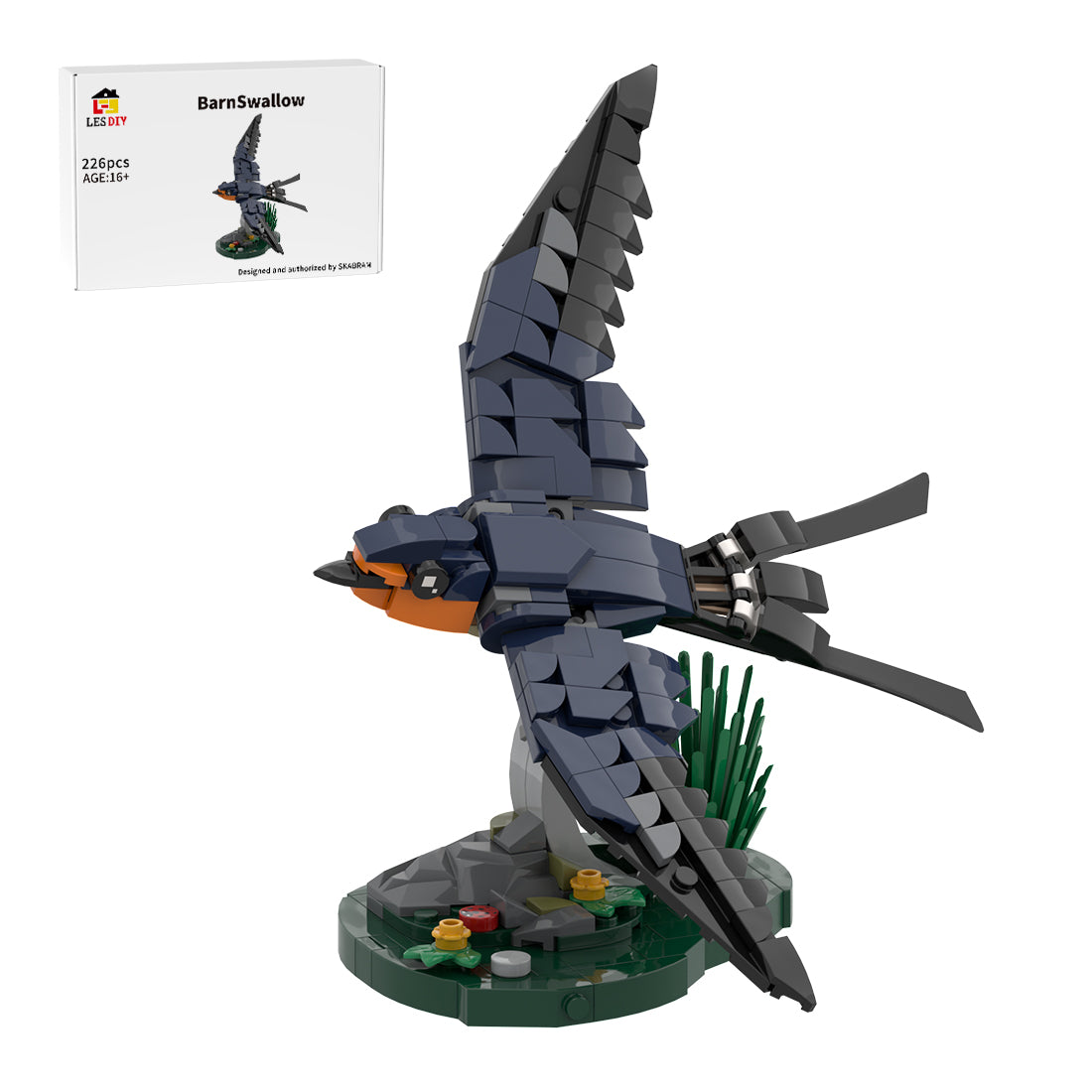 MOC-256899 Barn Swallow Building Blocks