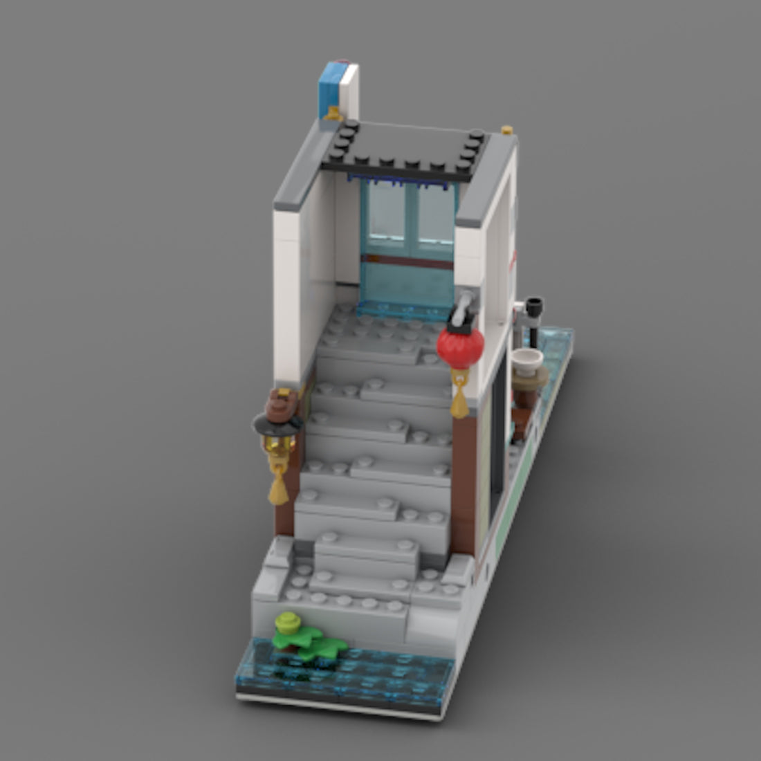 MOC-125588 Modular Noodle Shop Building Blocks