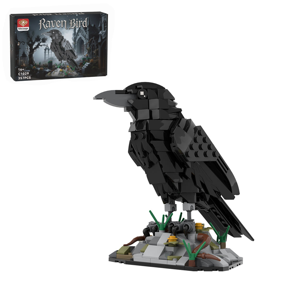 Mocsage Raven Bird Building Blocks