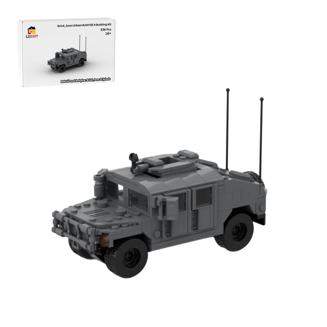 Urban HUMVEE 4 Modern Military Vehicle Building Blocks