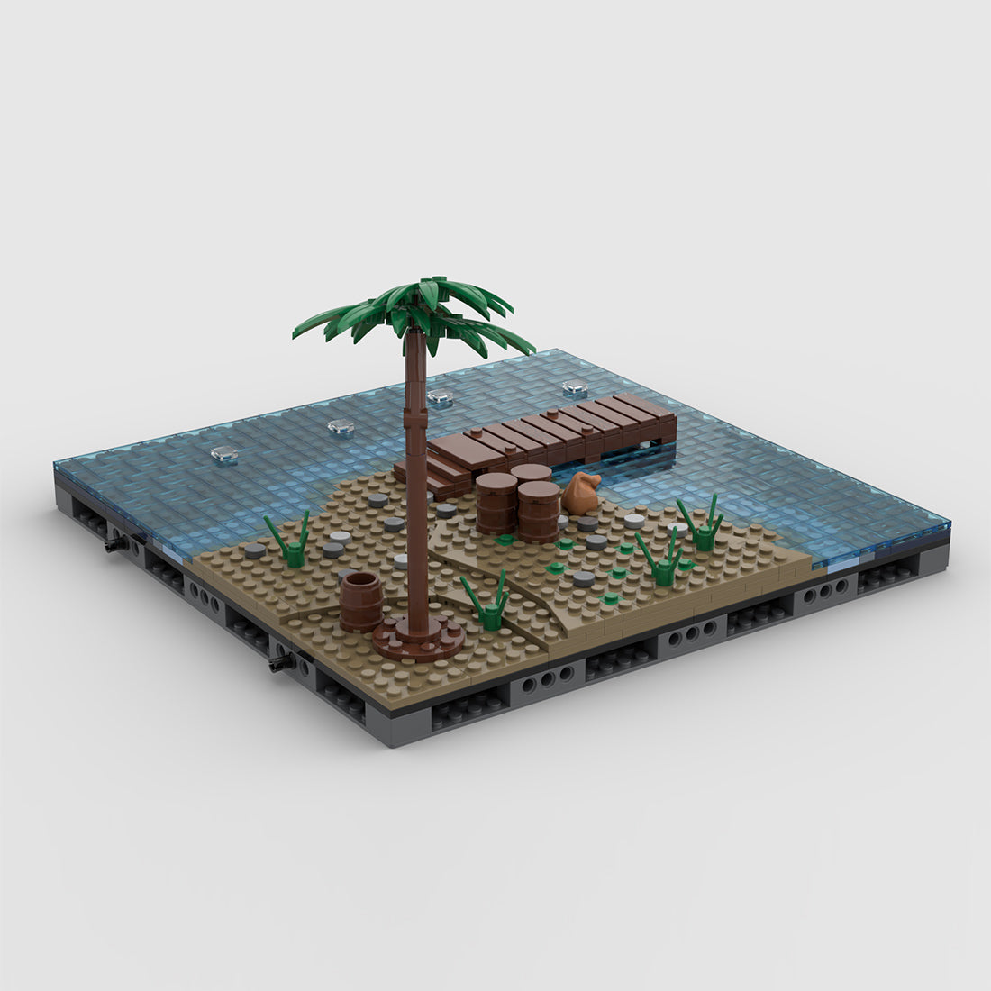 Medieval Watchtower Brick Kit, CA-001 Coastal Modular Building Blocks