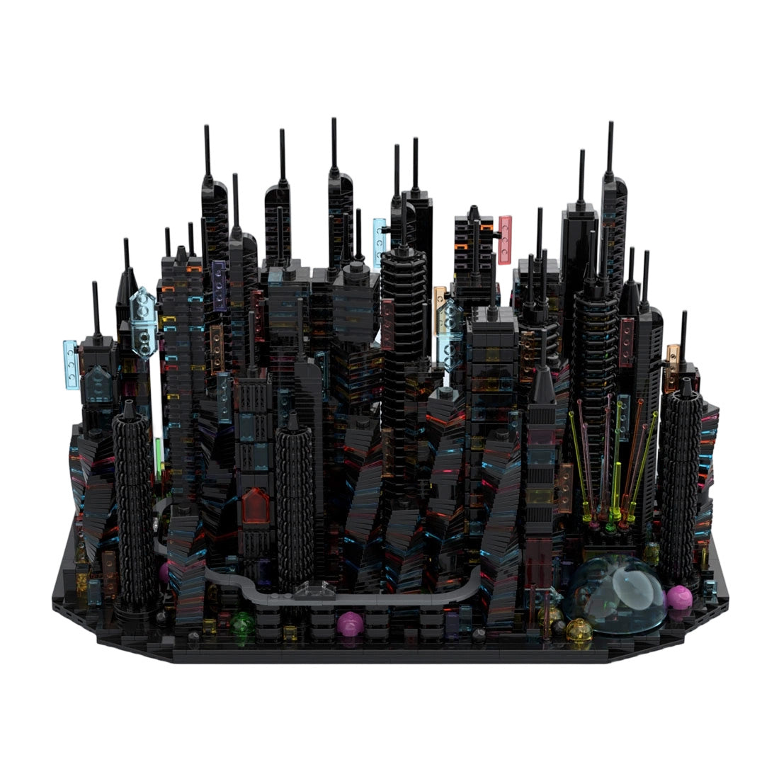 MOC-270096 Bay City Altered Carbon-Inspired Cyberpunk Microcity Building Blocks