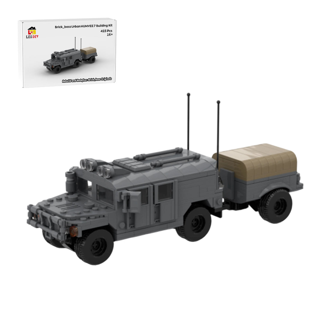 Urban HUMVEE 7 Modern Military Vehicle Building Blocks