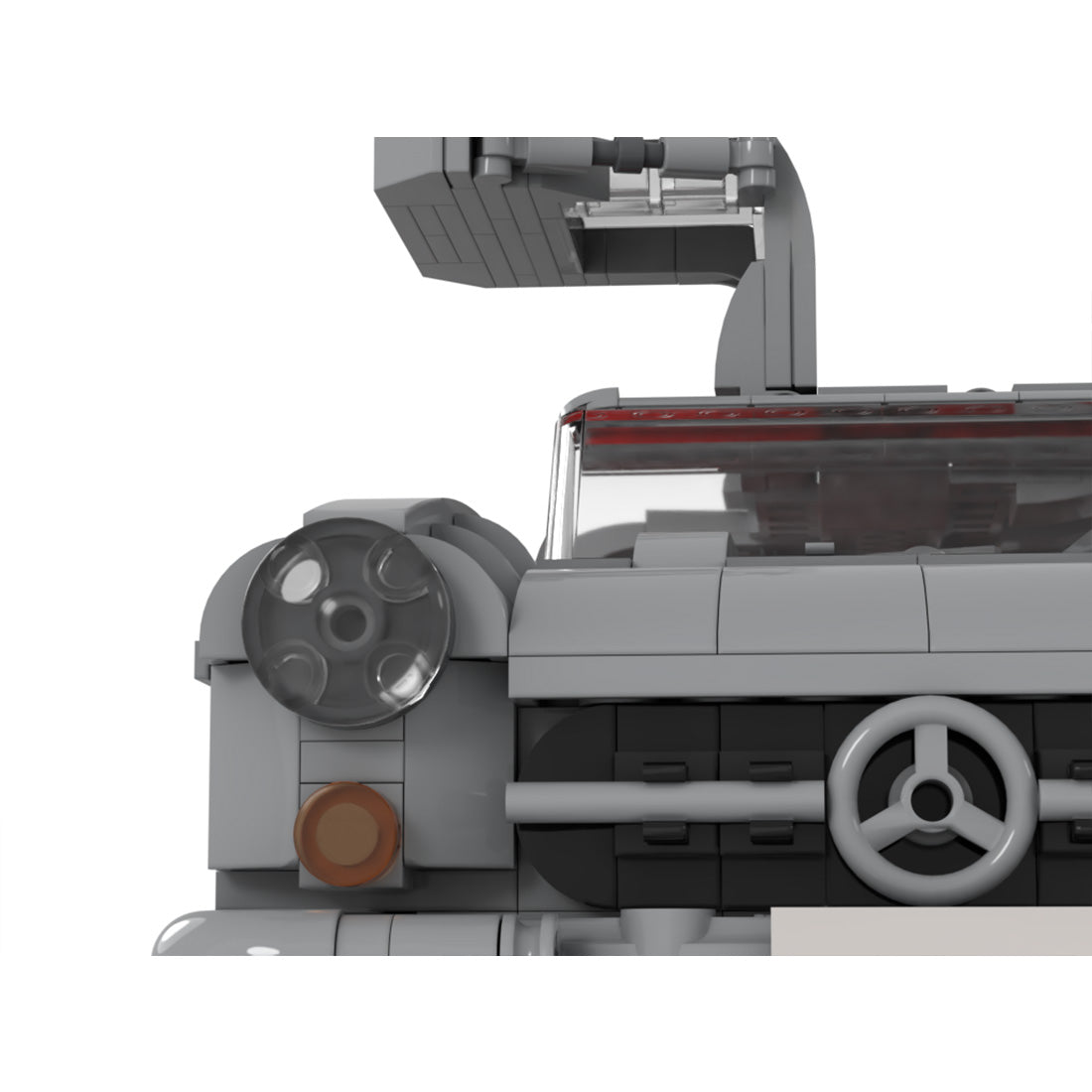 MOC-223863 Mercedes 300 SL W198 1:18 Scale Classic Sports Car Building Blocks