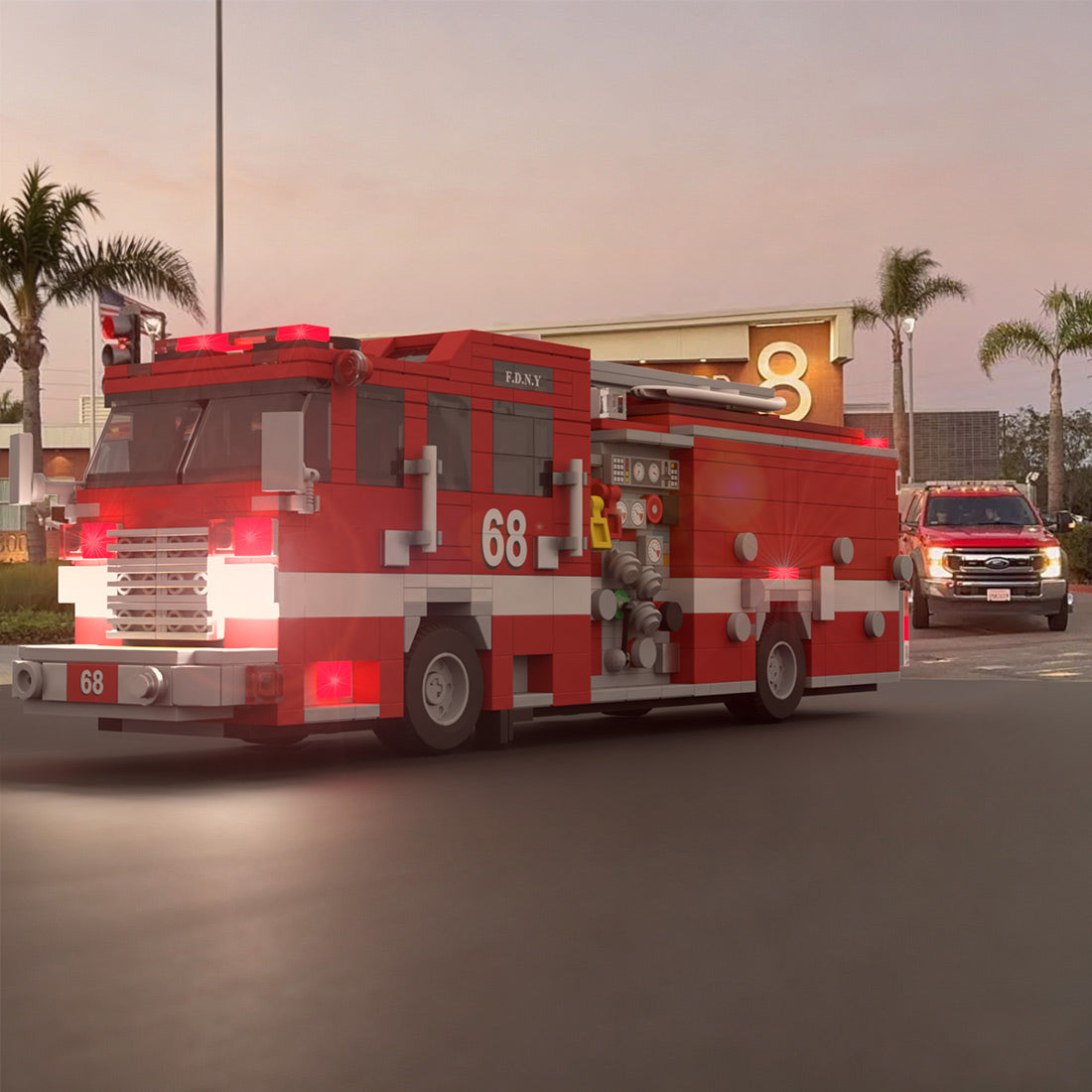 MOC-248452 Pierce Arrow XT Fire Engine Building Blocks