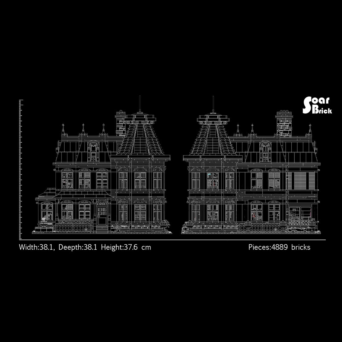Victorian Manor House Historic European Mansion Building Blocks