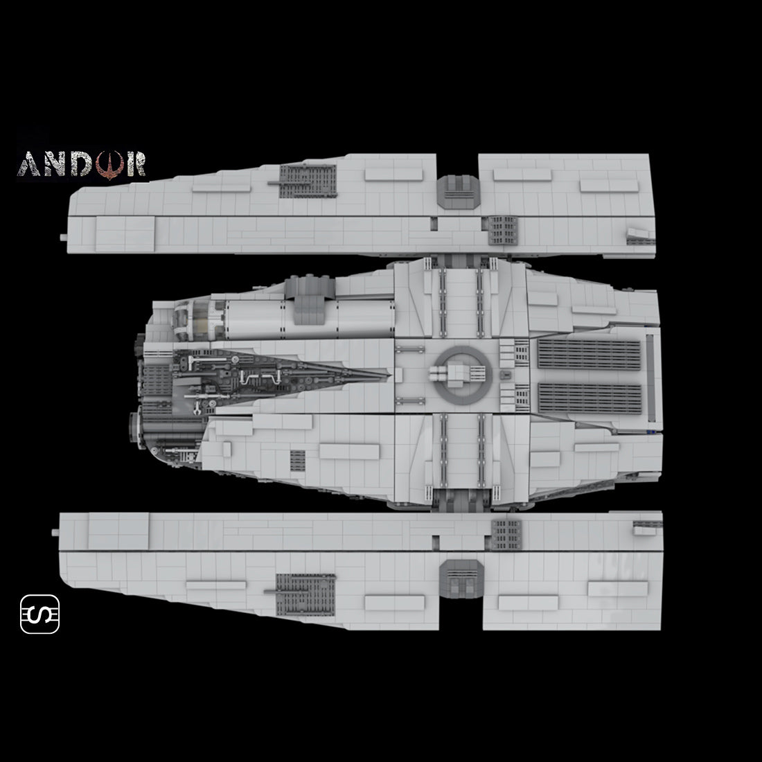 MOC-137520 Sci-fi Space Transport Ship Model Building Blocks