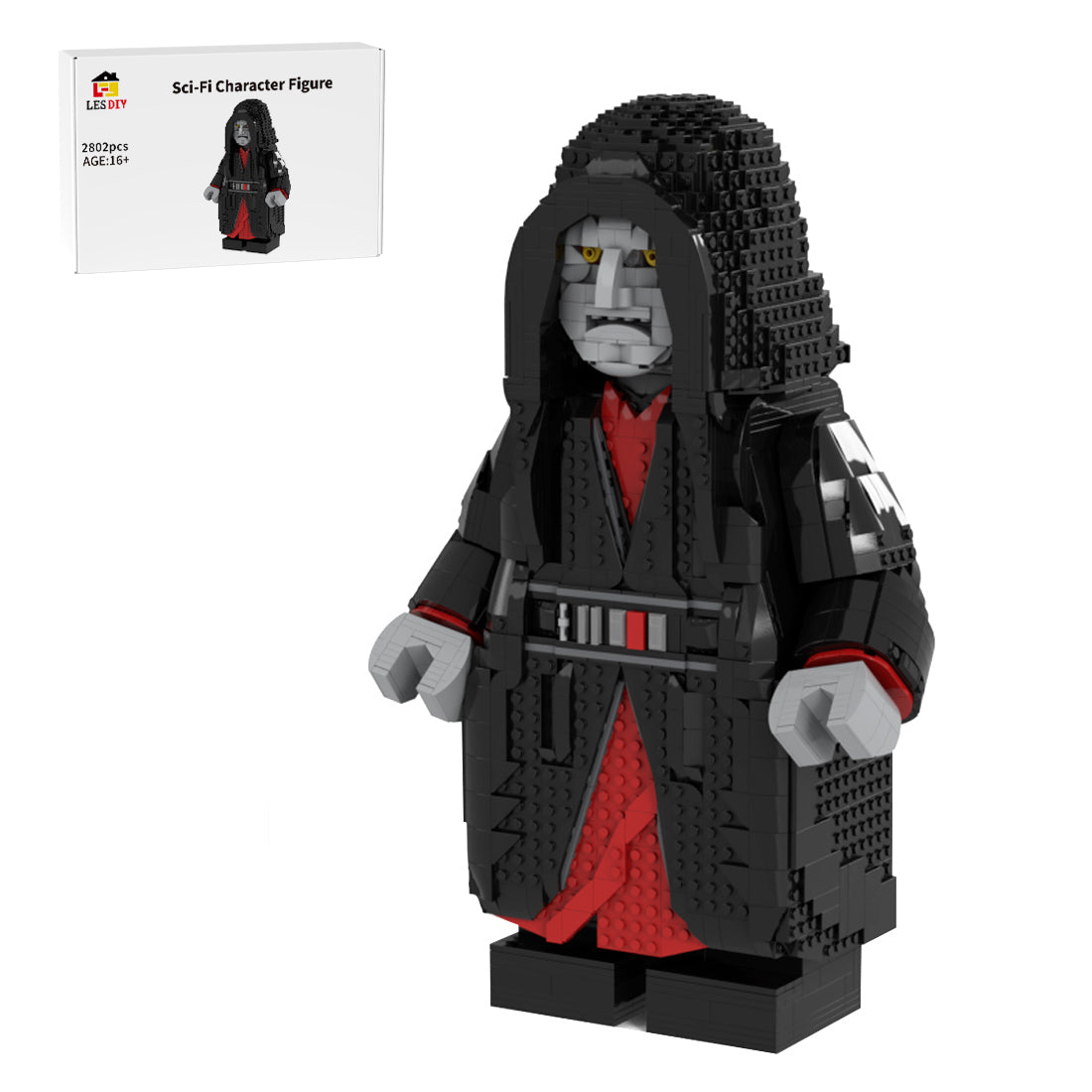 MOC-200404 Emperor Palpatine Megafigure - The Rise of Skywalker version Building Blocks
