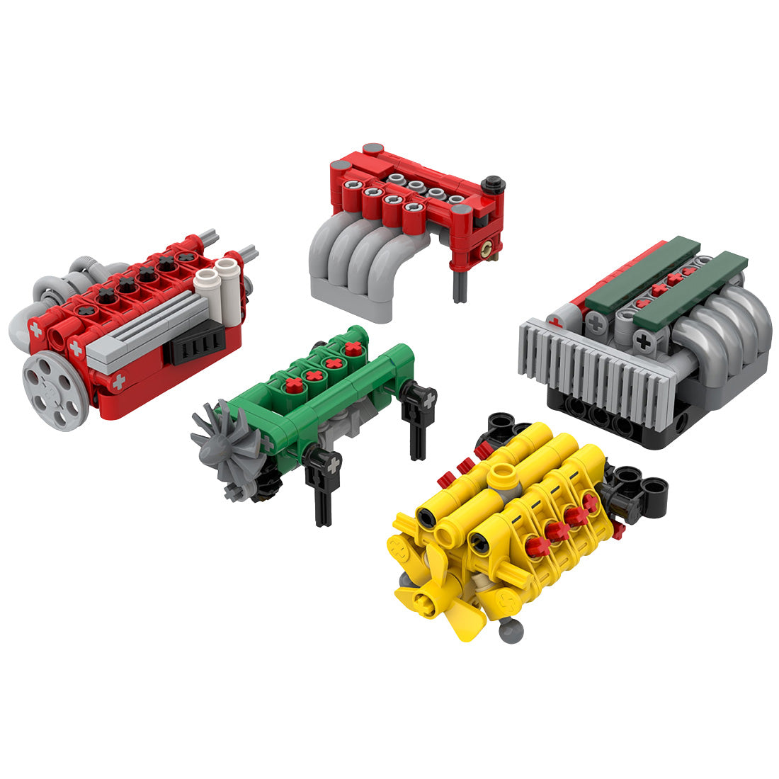 MOC-238705 5 Classic Engine Layout Models Building Blocks