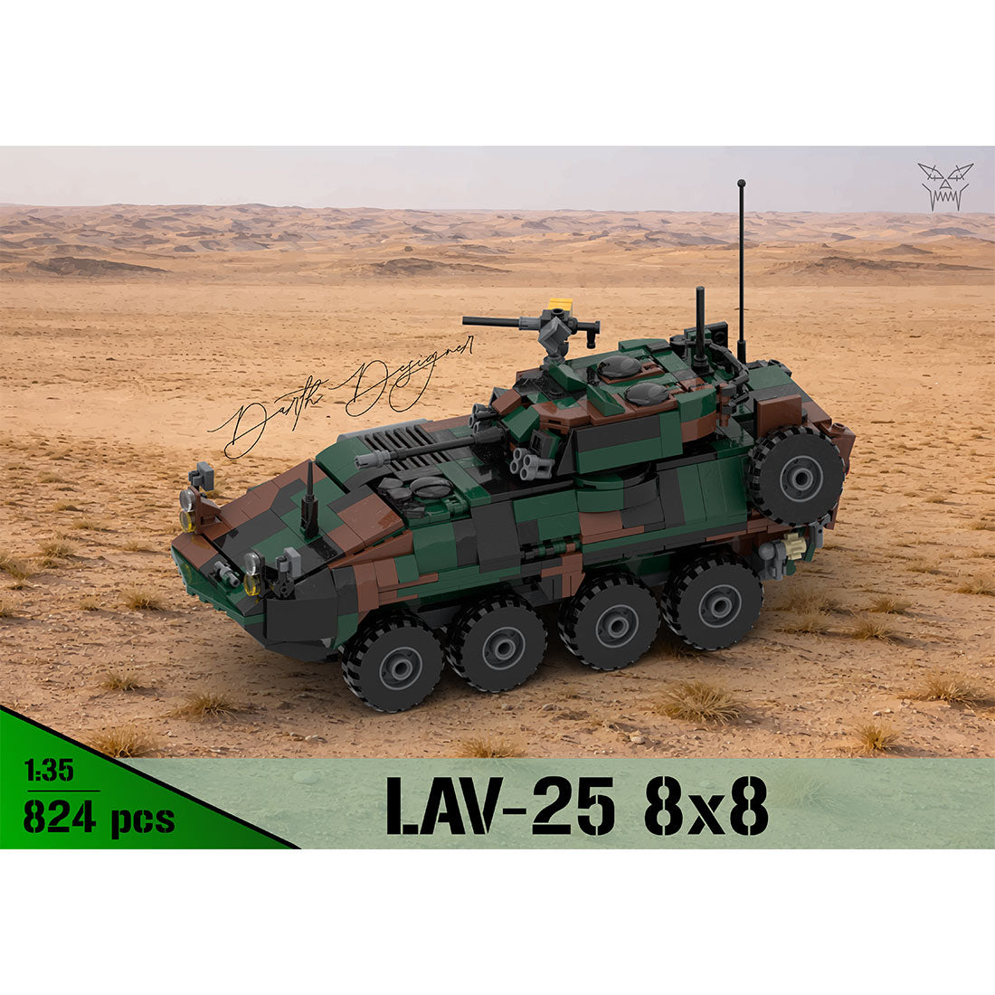 MOC-259577 8x8 Light Armoured Vehicle - 1:35 Scale Building Blocks