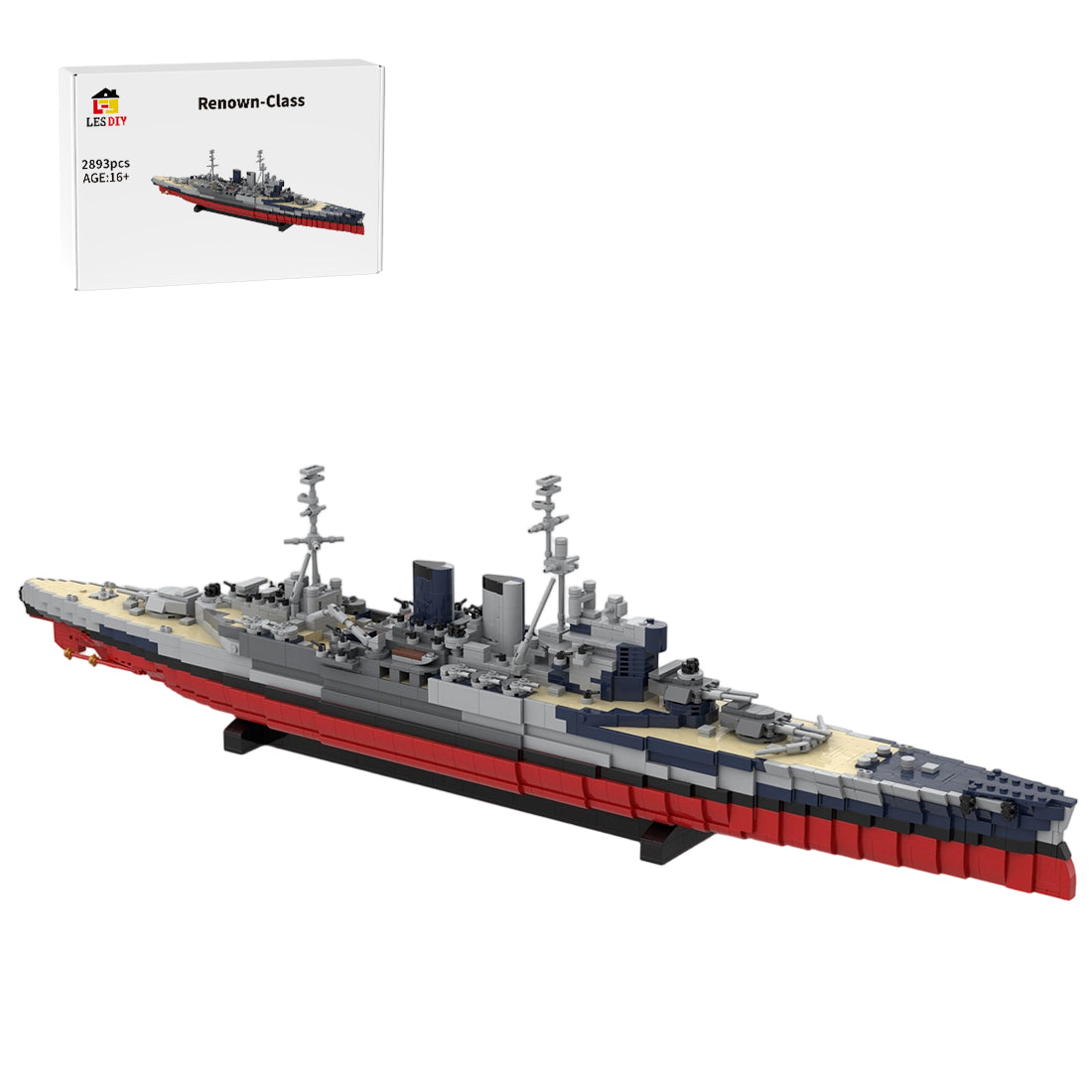 HMS Renown Renown-Class Battlecruiser Building Blocks