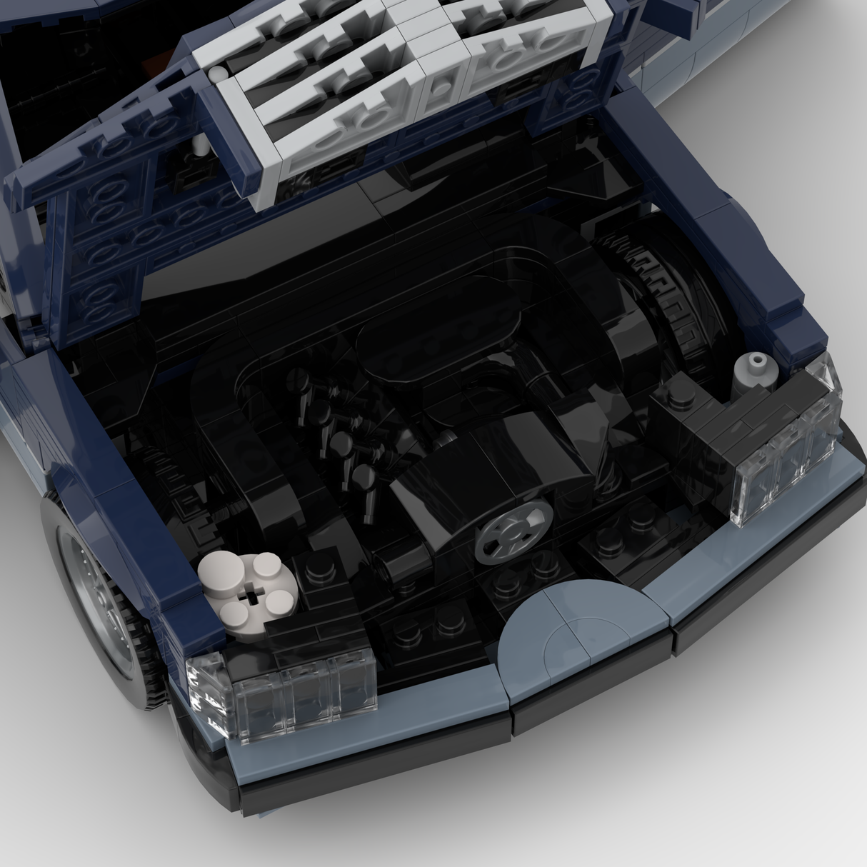 1980s German Grand Touring Coupe Building Blocks (Gobricks)