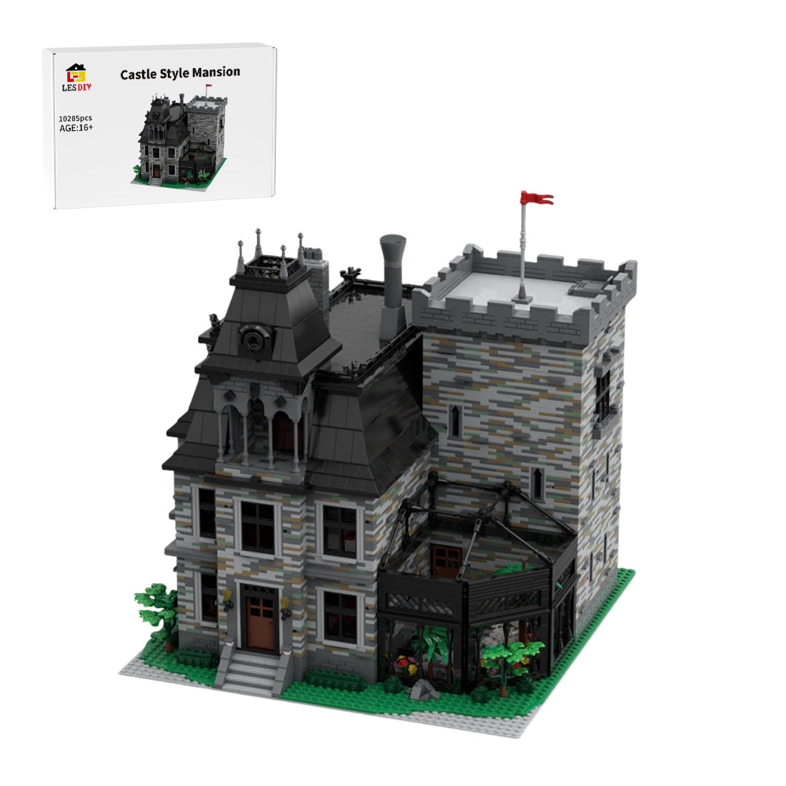 Gothic Castle Villa Victorian Mansion Building Blocks