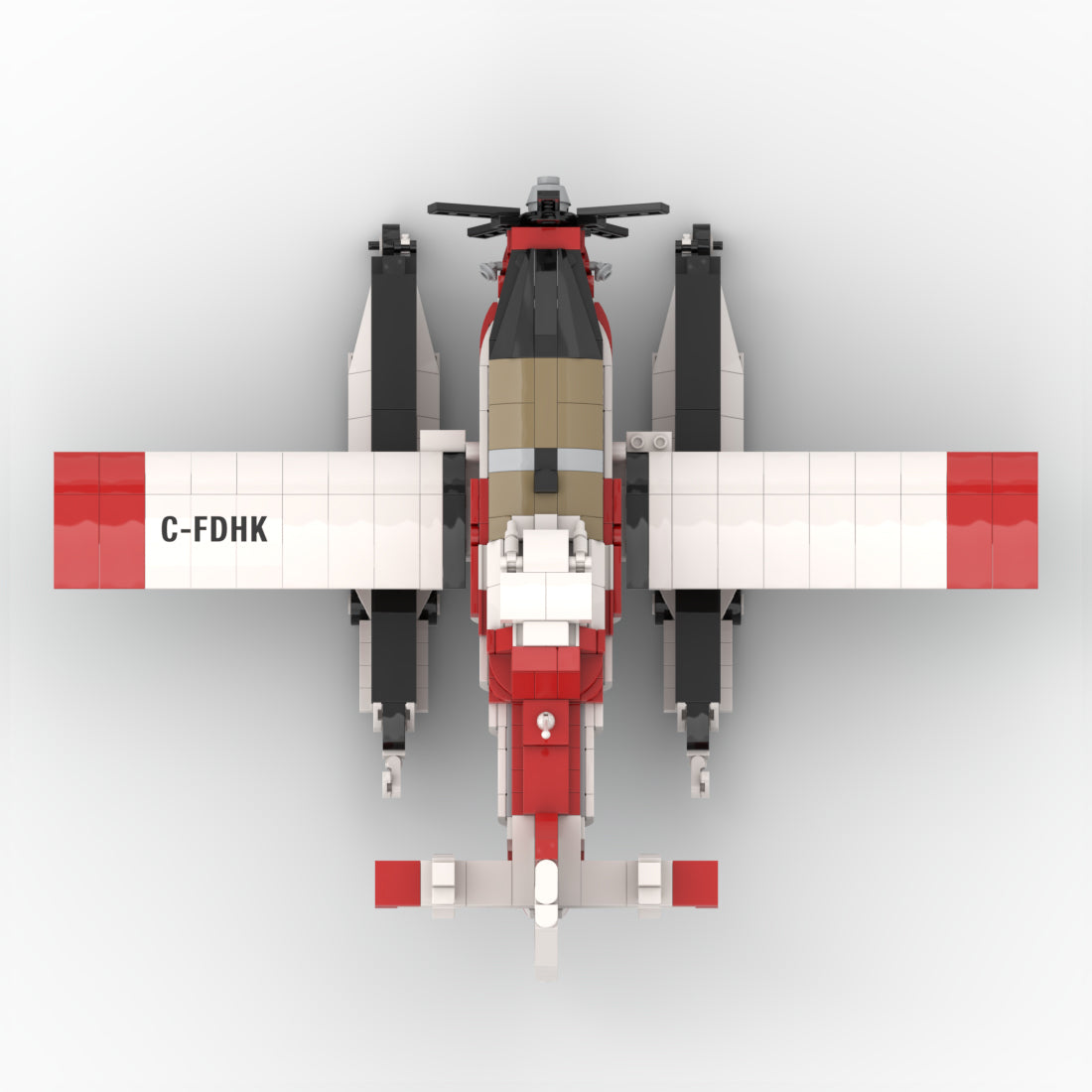 AT-802F Fire Boss Tanker 83/97 Amphibious Firefighting Plane Building Blocks